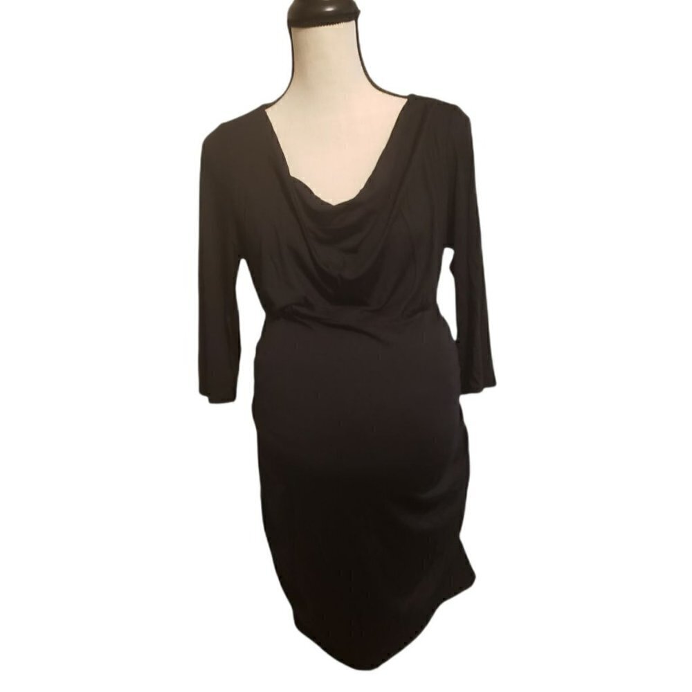 Liz Lange Maternity mini black dress M